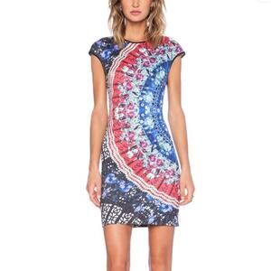 Clover Canyon Spanish Fan Printed Dress